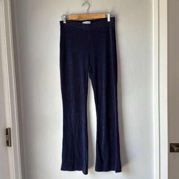 Urban Outfitters Cassidy Velvet Kick Flare Pant Blue - Picture 3 of 9